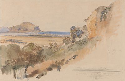 Uitzicht in de buurt van Palermo door Edward Lear
