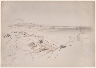 Uitzicht op Sciacca, Sicilië door Edward Lear