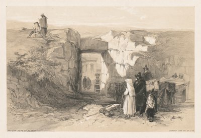 Uitzichten van Rome en zijn omgeving: Oude poort van Alatri, 1841 door Edward Lear