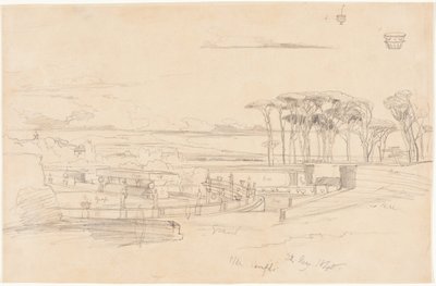 Villa Pamphili door Edward Lear