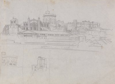 Windsor Castle door Edward Lear