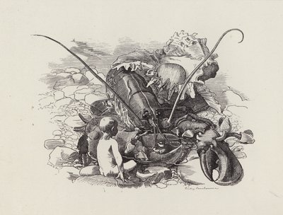 Illustratie voor The Water-Babies door Charles Kingsley door Edward Linley (after) Sambourne