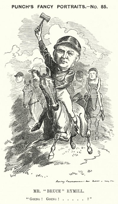 Punch cartoon: Mr "Bruce" Rymill door Edward Linley (after) Sambourne