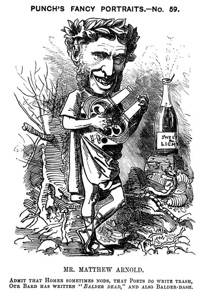 Matthew Arnold 1822-1888, Britse dichter, criticus en pedagoog, 1881 door Edward Linley Sambourne