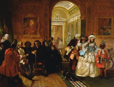 Lord Chesterfields Wachtkamer in 1748, 1869 door Edward Matthew Ward