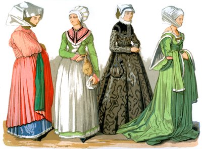 Vrouwen van Neurenberg, Duitsland, 16e eeuw 1849 door Edward May