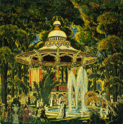 Prieel in Central Park door Edward Middleton Manigault