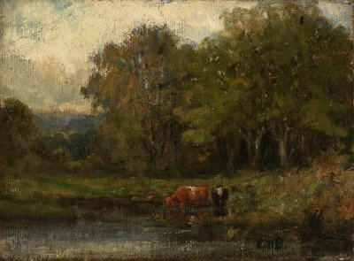 Landschap, 1895 door Edward Mitchell Bannister