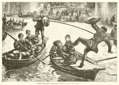 Een watertoernooi in de vijftiende eeuw door Edward Morant Cox