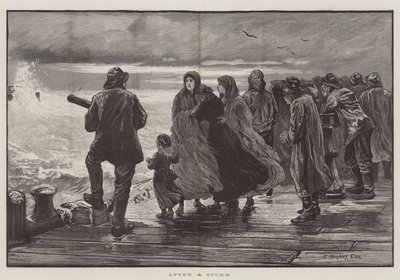 Na een storm door Edward Morant Cox