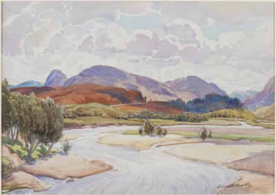 Aan de Spey, c.1935 door Edward Mossforth Neatby