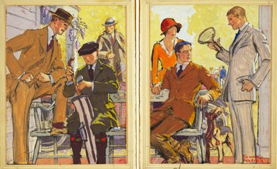 Advertentie voor Hart, Schaffner & Marx Kleding, uitgegeven 1900 door Edward Penfield