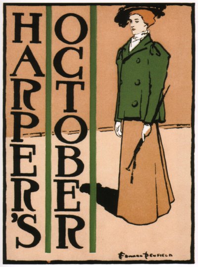 Harpers oktober, 1895 door Edward Penfield