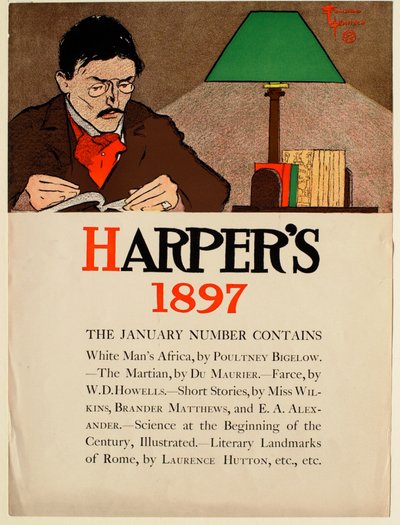 Lezende man, januari 1897, Harper