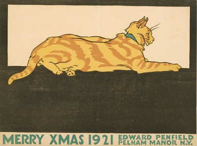 Vrolijk Kerstmis, 1921 door Edward Penfield