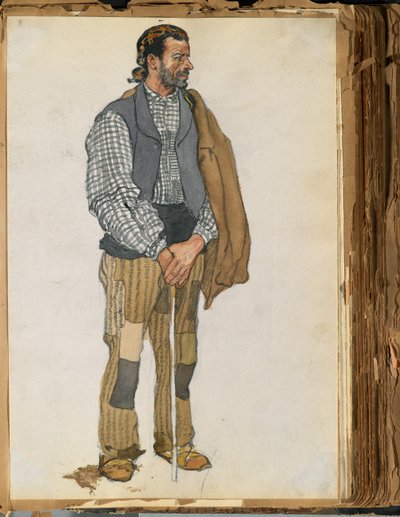 Schets van een Spaanse man, 1906 door Edward Penfield