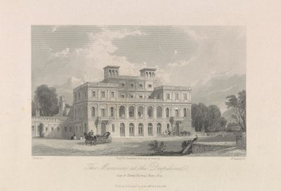 Het Landhuis bij de Deepdene. Zetel van Henry Thomas Hope, Esq. door Edward Radclyffe