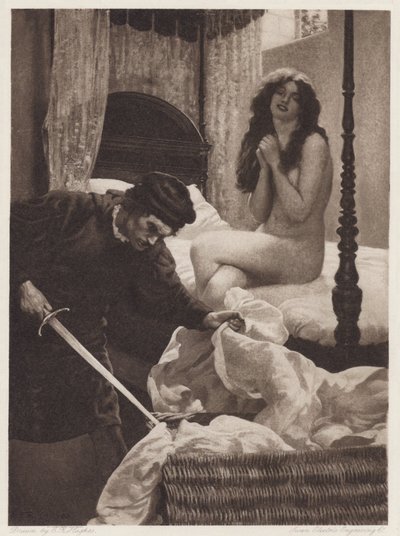 Il Pecorone: Dag I, Novelle II, Een Les in Liefde door Edward Robert Hughes