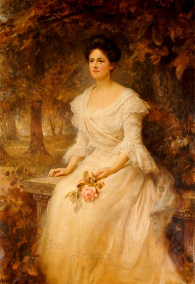 Portret van een dame, 1902 door Edward Robert Hughes