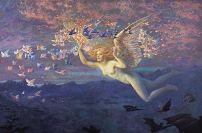 Vleugels van de ochtend door Edward Robert Hughes