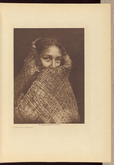 Een Clayoquot meisje door Edward S. Curtis