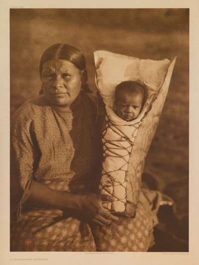Een Comanche-moeder door Edward S. Curtis