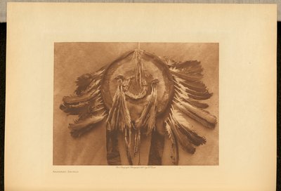 Arapaho-Schild door Edward S. Curtis