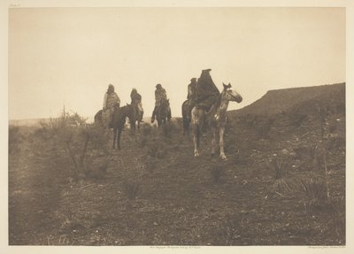 Woestijnrovers - Apache door Edward S. Curtis