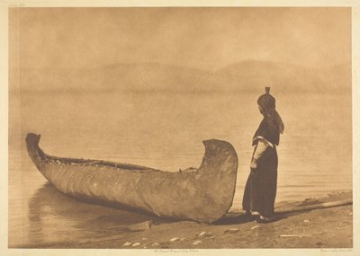 Aan de Oever van het Meer - Kutenai door Edward S. Curtis