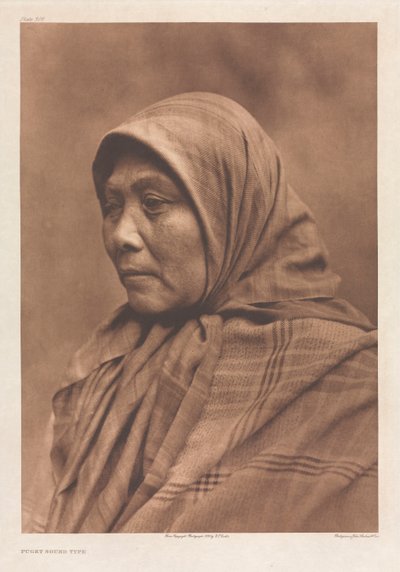 Portfolio IX, Plaat 308: Puget Sound Type door Edward S. Curtis