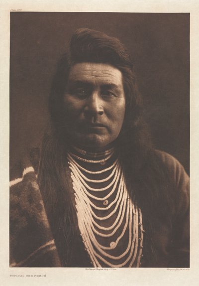 Portfolio VIII, Plaat 258: Typische Nez Percé door Edward S. Curtis