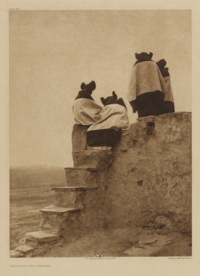 Kijken naar de dansers door Edward S. Curtis