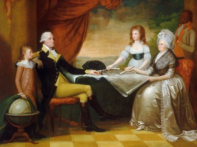 De familie Washington door Edward Savage