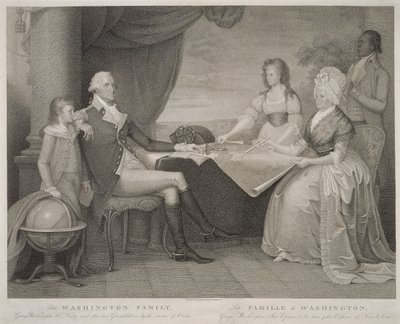 De familie Washington door Edward Savage
