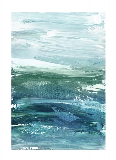 Abstracte oceaanlagen door Edward Selkirk