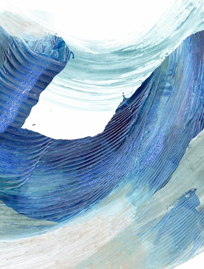 Stromende blauwe golven door Edward Selkirk