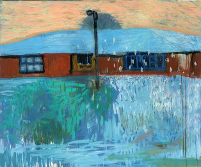 Besneeuwd winterhuis door Edward Selkirk