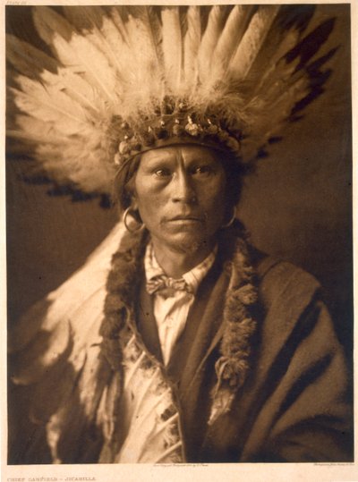 Chief Garfield van de Jicarilla door Edward Sheriff (after) Curtis