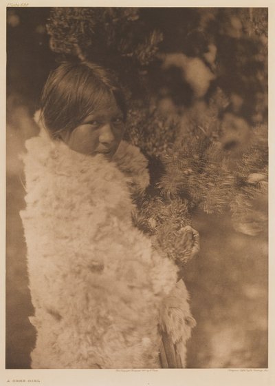 Een Cree-meisje door Edward Sheriff Curtis