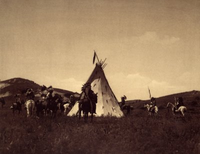 Sioux kamp door Edward Sheriff Curtis