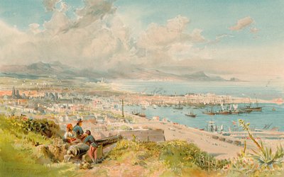 Barcelona, vanaf Montjuich door Edward Theodore Compton