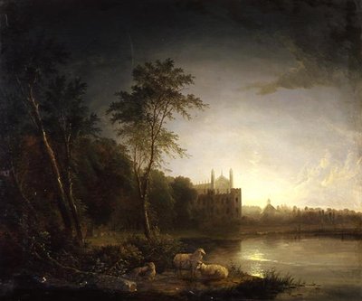 Eton College bij maanlicht door Edward Williams