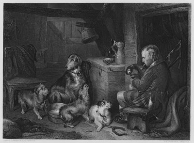 Hooglandse Muziek, uit het schilderij in de Vernon Gallery door Edwin (after) Landseer