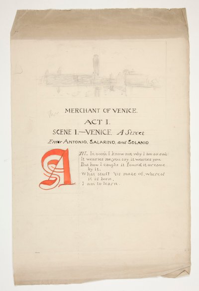 1e pagina van door Edwin Austin Abbey