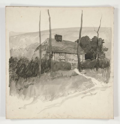 Architectonische studie door Edwin Austin Abbey