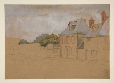 Architecturale Studie door Edwin Austin Abbey