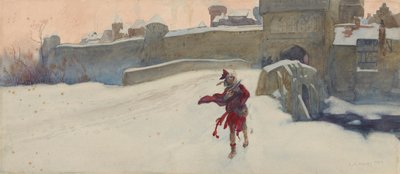 Compositie studie door Edwin Austin Abbey