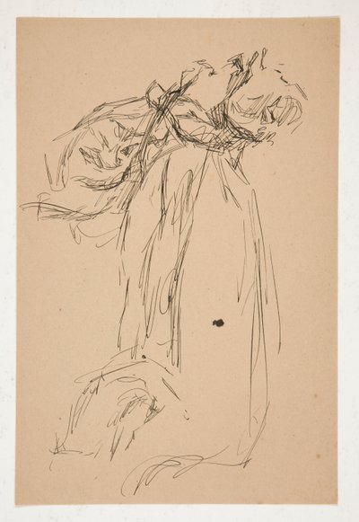 Draperiestudie door Edwin Austin Abbey