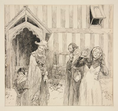 Evans door Edwin Austin Abbey