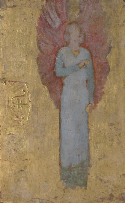 Figurenstudie van een engel door Edwin Austin Abbey